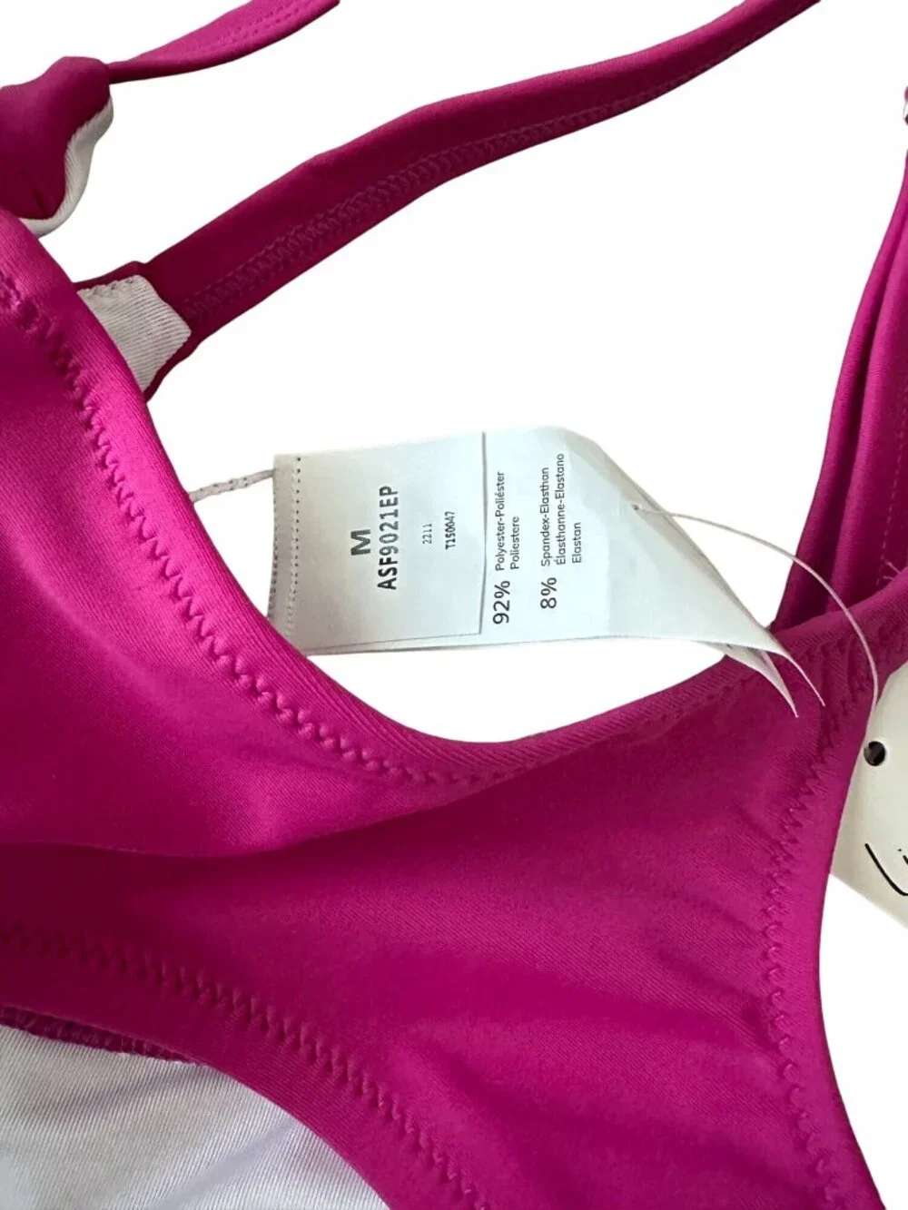 CUPSCHE Fuchsia Knot Bikini Top Size Medium NEW